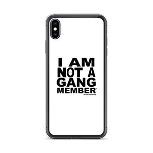 "I Am Not A Gang Member" iPhone Case (White)