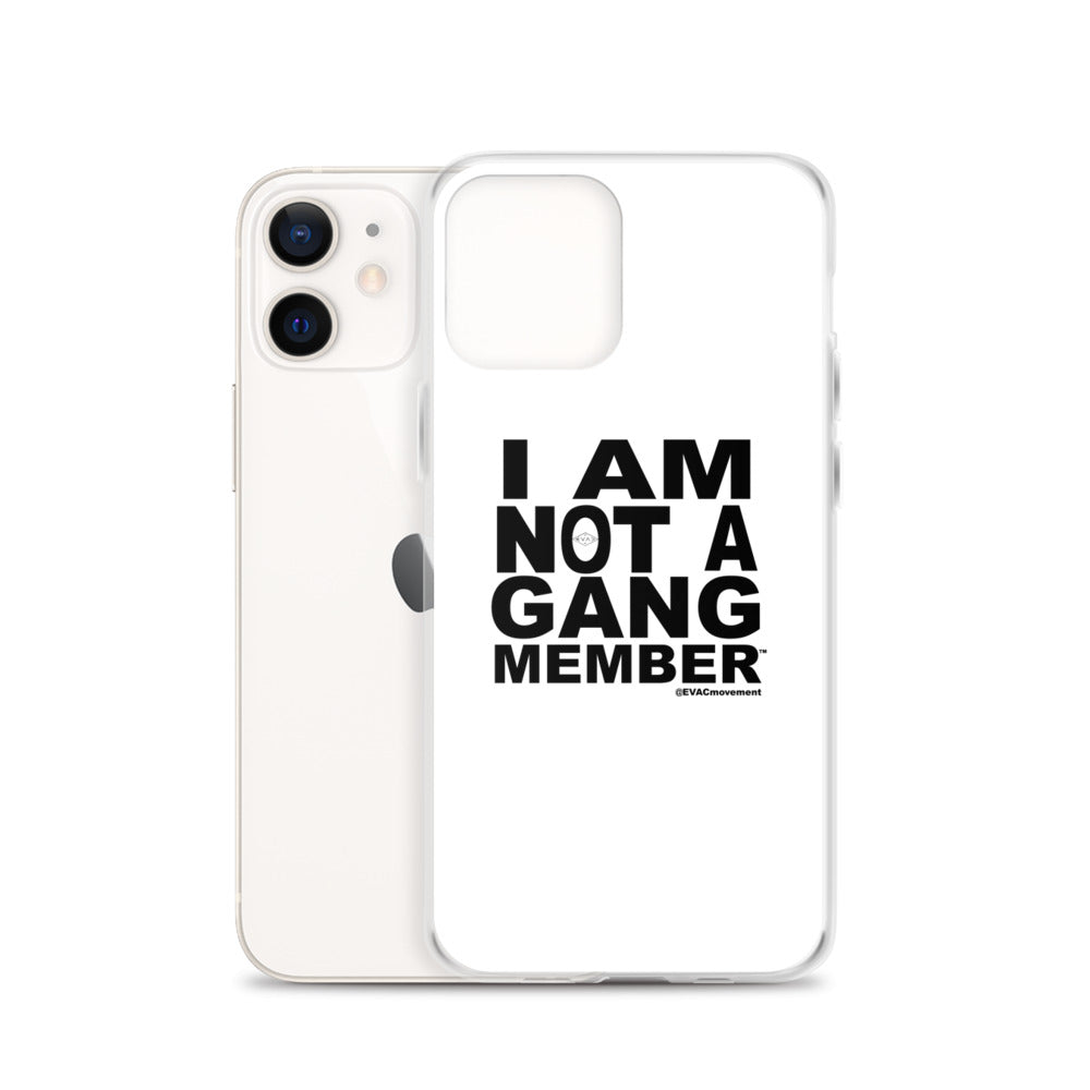 "I Am Not A Gang Member" iPhone Case (White)